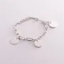 Серебряный браслет Цепочка с монетами 141591 Оникс 18