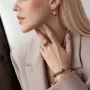 Золотые серьги Пантеры (эмаль, фианиты) с07715 Оникс