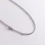 Мужское колье Крест из серебра ZANCAN ESC038 Оникс 13.10 г