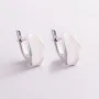 Серебряные серьги Адель 4936 Оникс 4.44 г