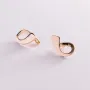 Золотые серьги Капельки с06087 Оникс 3.37 г