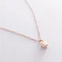 Колье Замочек в красном золоте кол01890 Оникс 40