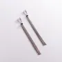 Золотые висячие серьги Дождь 480051B Оникс 7.95 г