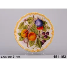 Декоративная тарелка Персики Lefard AL2637