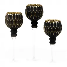 Подсвечники интерьерные Oro nero 3 шт в наборе 30 см 35 см 40 см Unicorn Studio AL113798 Подсвечники интерьерные Oro nero 3 шт в наборе 30 см 35 см 40 см Unicorn Studio AL113798