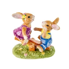 Декоративная фигурка Веселые крольчата 11 см Lefard AL113894 Декоративная фигурка Веселые крольчата 11 см Lefard AL113894
