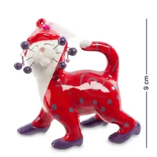 Декоративная фигурка Cat in red 9 см Pavone AL114012 Декоративная фигурка Cat in red 9 см Pavone AL114012
