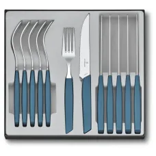 Набор столовых приборов Victorinox Swiss Modern Table Set 12 предметов Синий (6.9096.12W2.12) Набор столовых приборов Victorinox Swiss Modern Table Set 12 предметов Синий (6.9096.12W2.12)