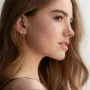 Серебряные серьги Мерцание (1.2 см) 122706 Оникс
