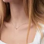 Колье Шарик в белом золоте (4 мм) кол02136 Оникс 45