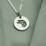 Серебряный кулон Хамелеон 132724хм Оникс