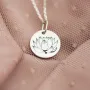 Серебряный кулон Лотос. You are the reason for everything 132724лот Оникс