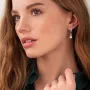 Серебряные серьги с фианитами 121010 Оникс