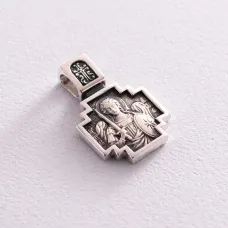 Серебряная ладанка Архангел Михаил. Молитва 131487 Оникс