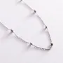 Колье Шарики в белом золоте кол02126 Оникс 50