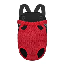 Рюкзак-кенгуру для животных No Brand SY210814 L контейнер котам собакам Красный