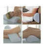 Ортопедична подушка напіввулік Qmed Lumbar Half Roll Pillow KM-30 Синій