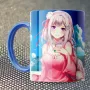 Чашка Fan Girl Рем Рам та Емілія Ре:Зеро Життя з нуля - Re: Zero (14898) 330 мл Блакитний