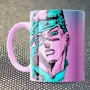 Чашка Fan Girl Джотаро диски Невероятные приключения ДжоДжо - JoJo’s Bizarre Adventure (14799) 330 мл Розовый