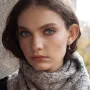 Серебряная серьга - каффа с фианитами 4996 Оникс
