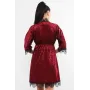 Комплект халат и пижама Камилла Ghazel 17111-123 Бордово-черный 46