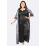 Комплект Афина Ghazel 17111-70/8 Серый/Черный 48
