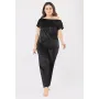 Комплект Эдита мышь Батал Ghazel 17111-68/88 Черный 56