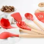 Набір кухонних предметів Kitchen Dining 12 предметів 0350 Червоний