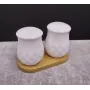 Набір для спецій Interos 2 на дерев'яній підставці PJ02812