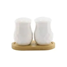 Набір для спецій Interos 2 на дерев'яній підставці PJ02812