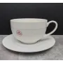 Чашка чайна з блюдцем Interos Tudor TU2755 Сітка фарфорова 350 мл