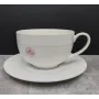 Чашка кавова з блюдцем Interos Tudor TU1843 Сітка фарфорова 90 мл