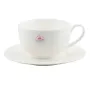 Чашка кавова з блюдцем Interos Tudor TU1843 Сітка фарфорова 90 мл