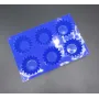 Силиконовая форма Ytech для выпечки кексов на 6 ячеек Синяя 1132