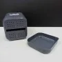 Лоток для столових приладів Emhouse 11х12х h-17 см пластик Сірий EP-910