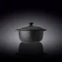 Горщик для запікання з кришкою 18см/0.6л Wilmax Slatestone Black WL-661140/A