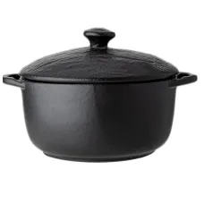 Горщик для запікання з кришкою 18см/0.6л Wilmax Slatestone Black WL-661140/A