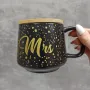 Чашка чорна з бамбуковою кришкою 