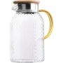 Глечик Ardesto Dew з бамбуковою кришкою боросилікатне скло 1500 мл (AR2615PG)