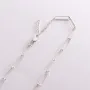 Серебряное колье Цепочка 181197 Оникс 43