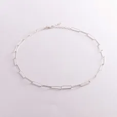 Серебряное колье Цепочка 181197 Оникс 43