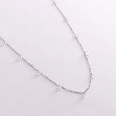 Серебряное колье с фианитами 181198 Оникс 70