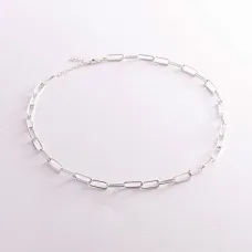 Серебряное колье Цепочка 181196 Оникс  43