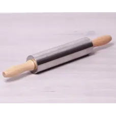 Качалка 38см из нержавеющей стали с деревянными ручками Kamille DP37397