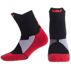 Носки спортивные SP-Sport DML7501 40-45 Черный-красный-серый