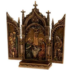 Декоративная статуэтка-триптих Veronese Икона 22*11*5 см Коричневый AL31923 Декоративная статуэтка-триптих Veronese Икона 22*11*5 см Коричневый AL31923