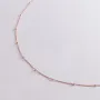 Колье - цепочка Утонченность в красном золоте ц00457 Оникс 40