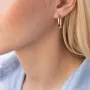 Овальные серьги в красном золоте с07858 Оникс
