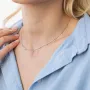 Серебряное колье с фианитами 181206 Оникс 43