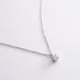 Колье в белом золоте с бриллиантом 719261121 Оникс 45